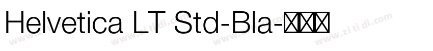Helvetica LT Std-Bla字体转换